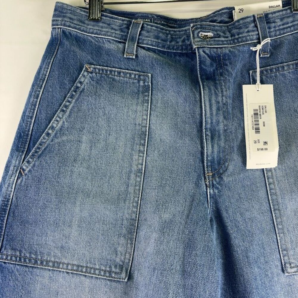 Ag Adriano Goldschmied Wide Leg Jean Shorts - Picture 2 of 6